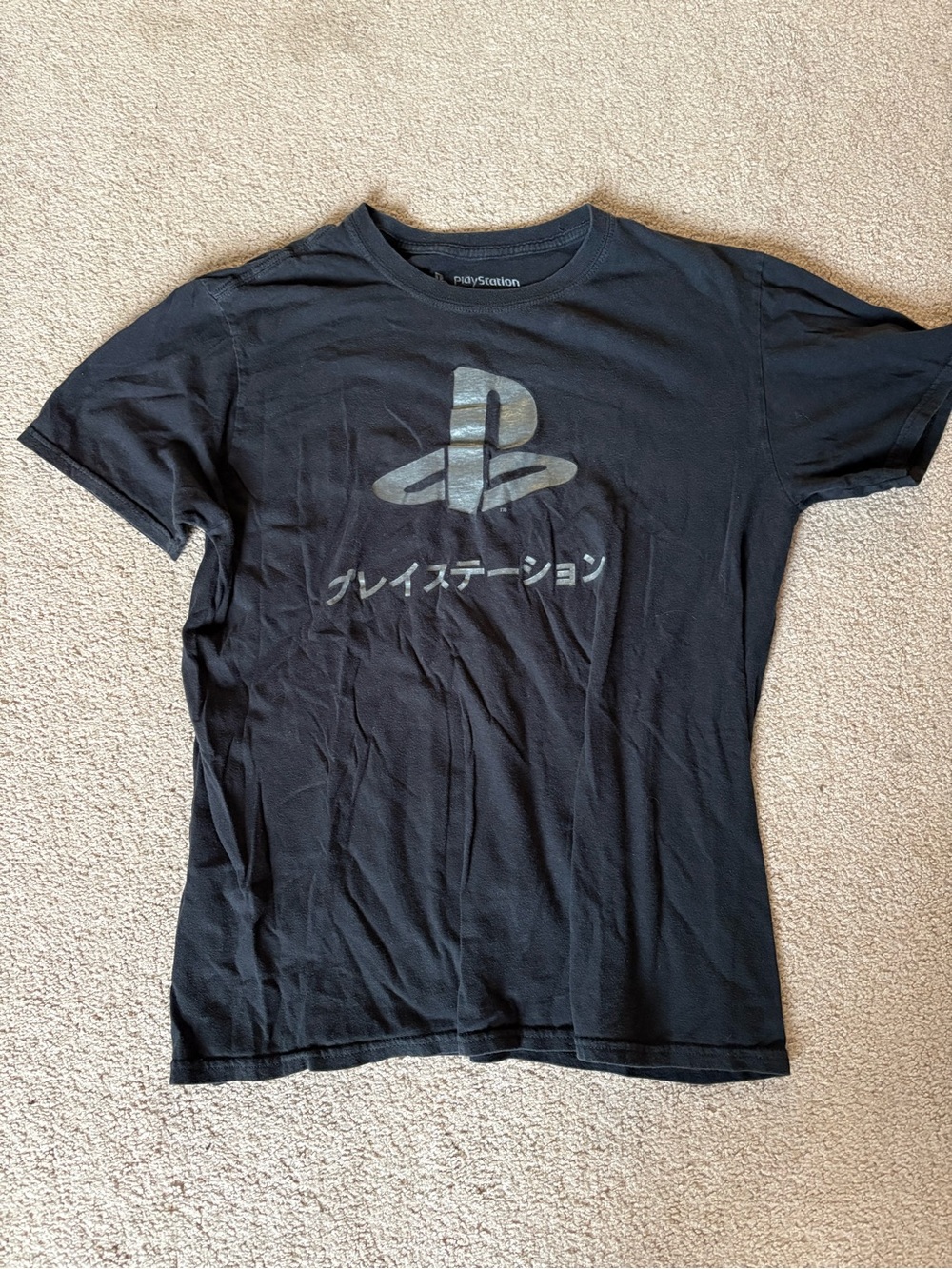Sony Black PlayStation Logo T-Shirt
